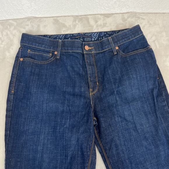 Levis 525 Jeans Womens 16 Blue Denim Perfect Waist Bootcut Tummy Control Casual - Picture 2 of 12